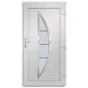 vidaXL Porte d'entr&eacute;e anthracite 88x200 cm PVC
