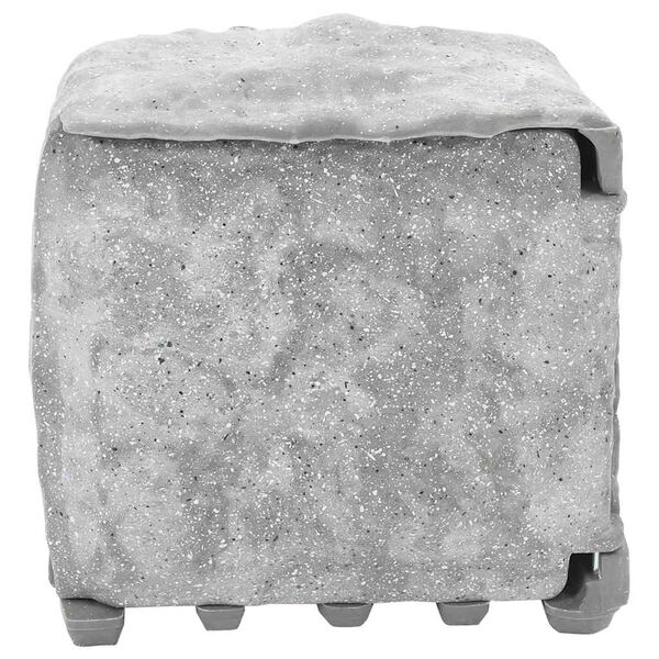 vidaXL Prise d'ext&eacute;rieur avec piquet et capteur de lumi&egrave;re &agrave; 4 voies