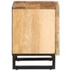 vidaXL Table de chevet 40x34x46 cm bois de manguier massif brut