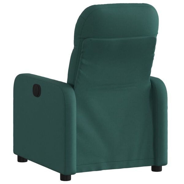 vidaXL Fauteuil inclinable Vert fonc&eacute; Tissu