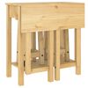 vidaXL Ensemble de bar 3 pcs bois de pin massif