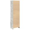 vidaXL Buffet haut gris b&eacute;ton 50x35x180 cm bois d'ing&eacute;nierie