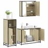 vidaXL Ensemble de meubles de salle de bain 3 pcs chêne sonoma