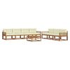 vidaXL Ensemble de canap&eacute;s d'ext&eacute;rieur 8 pc Naturel et Cr&egrave;me