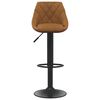 vidaXL Tabouret de bar Marron Velours