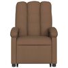 vidaXL Fauteuil de massage inclinable Marron Tissu