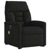 vidaXL Fauteuil inclinable de massage électrique noir tissu microfibre