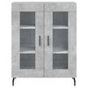 vidaXL Buffet gris b&eacute;ton 69,5x34x90 cm bois d'ing&eacute;nierie