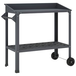 vidaXL Table de rempotage avec roues 96 x 50 x 89 cm