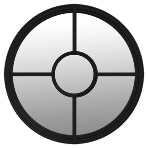 vidaXL Miroir Noir 40x4 cm Fer pour utilisation &agrave; l'int&eacute;rieur