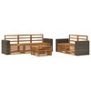 vidaXL Ensemble de canap&eacute;s d'ext&eacute;rieur 6 pc Naturel