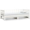 vidaXL Lit coulissant sans matelas blanc 2x(90x200) cm