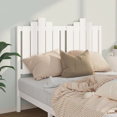 vidaXL Tête de lit Blanc 126x4x110 cm Bois massif de pin