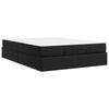 vidaXL Cadre de lit avec matelas avec matelas 2 pcs Noir PVC