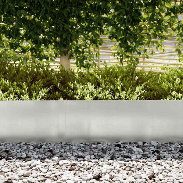 vidaXL Bordures de pelouse 30 pcs Argent 100 x 0.5 x 30 cm