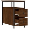 vidaXL Tables de chevet 2pcs chêne marron 30x60x60cm bois d'ingénierie
