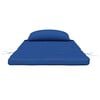 vidaXL Coussins de chaise Uni 2 pcs Bleu 58 x 77 x 4,5 cm Tissu Oxford