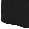 vidaXL Coussin de Dos Noir 100 x 24 x 50 cm tissu