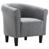 vidaXL Fauteuil Gris fonc&eacute; Tissu