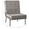 vidaXL Chaise de relaxation 65x79x87 cm Gris clair Velours