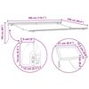 vidaXL Auvent R&eacute;tractable Gris clair 300 x 250 cm Tissu et acier