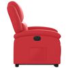 vidaXL Fauteuil inclinable &eacute;lectrique rouge similicuir