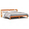 vidaXL Cadre de lit sans matelas cire marron 180x200cm bois pin massif