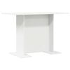 vidaXL Table de salle &agrave; manger / Table de repas Blanc 110 x 60 x 75 cm