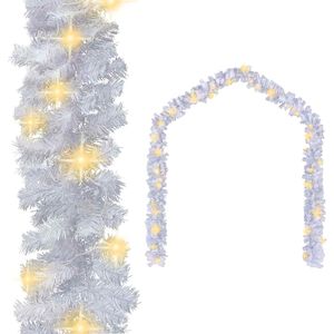 vidaXL Guirlande de No&euml;l avec lumi&egrave;res LED 10 m Blanc
