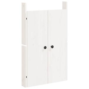 vidaXL Portes de cuisine d'ext&eacute;rieur blanc 50x9x82 cm bois pin massif