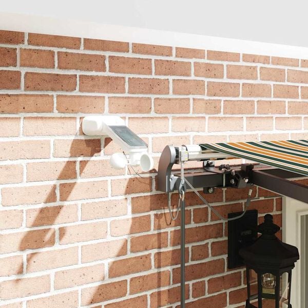 vidaXL Tissu de auvent avec Vert et jaune 400 &times; 300 cm Polyester