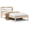 vidaXL Cadre de lit sans matelas 90x200 cm bois de pin massif