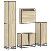 vidaXL Ensemble de meubles de salle de bain 4 pcs ch&ecirc;ne sonoma