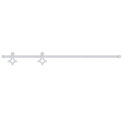 vidaXL Kit de quincaillerie de porte coulissante 183 cm Acier Blanc