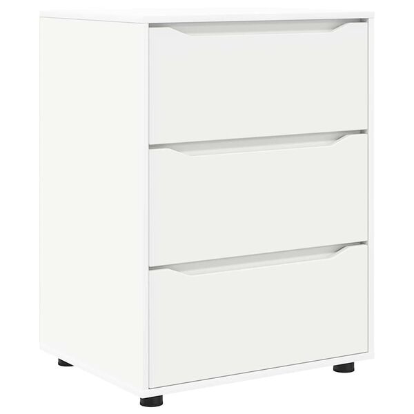 vidaXL Armoire de rangement Blanc 60 x 48 x 81 cm Bois d'ingénierie