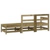 vidaXL Salon de jardin 3 pcs bois de pin impr&eacute;gn&eacute;