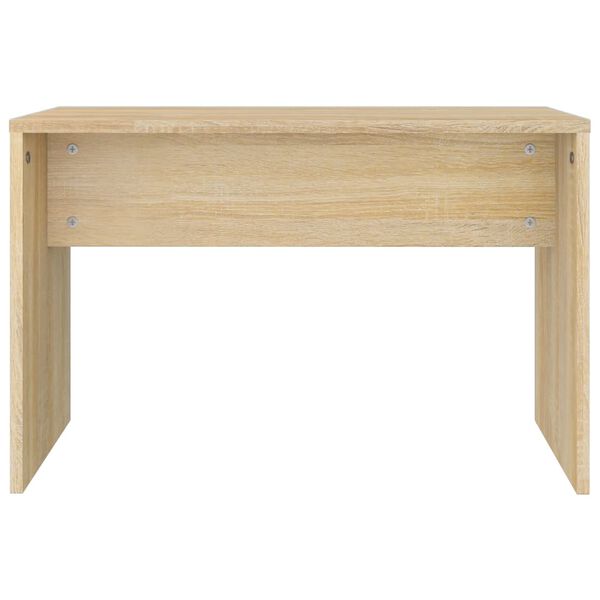 vidaXL Tabouret de toilette Ch&ecirc;ne sonoma 70x35x45 cm Bois d'ing&eacute;nierie