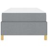 vidaXL Cadre de lit avec matelas Gris clair 90 x 200 cm tissu