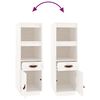 vidaXL Buffet haut Blanc 34x40x108,5 cm Bois massif de pin