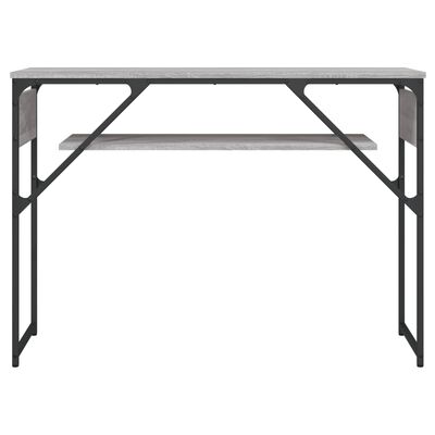 vidaXL Table console avec étagère sonoma gris 105x30x75 cm