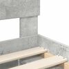 vidaXL Cadre de lit avec tiroir Gris Béton 100 x 200 cm Pin massif