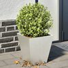 vidaXL Jardini&egrave;res 2 pcs 30x30x30 cm acier inoxydable