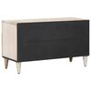 vidaXL Meuble TV Blanc 80 x 31,5 x 46 cm Bois de mangue massif