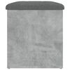 vidaXL Banc de rangement gris b&eacute;ton 62x42x45 cm bois d'ing&eacute;nierie