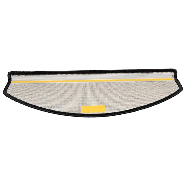 vidaXL Tapis d'escalier 20 pi&egrave;ces 65 x 24 x 4 cm Anthracite Demi-rond Grand