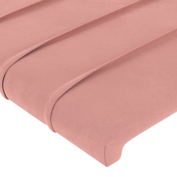 vidaXL T&ecirc;te de lit Rose 144x5x118/128 cm Velours