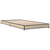 vidaXL Cadre de lit sans matelas ch&ecirc;ne sonoma 75x190 cm