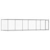 vidaXL Cage pour chien avec porte gris 6x2x1,5 m acier galvanis&eacute;