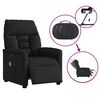 vidaXL Fauteuil de massage inclinable &eacute;lectrique Noir Tissu