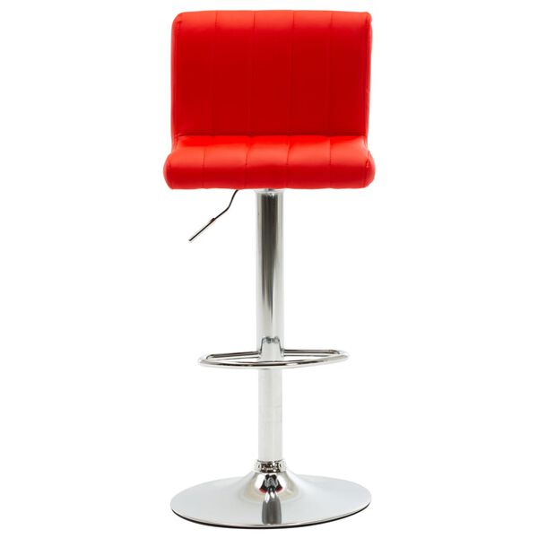 vidaXL Tabouret de bar Rouge Similicuir